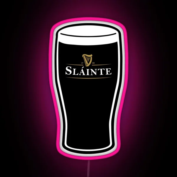 Slainte Irish Drink RGB Neon Sign