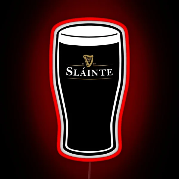 Slainte Irish Drink RGB Neon Sign