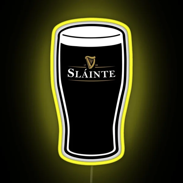 Slainte Irish Drink RGB Neon Sign
