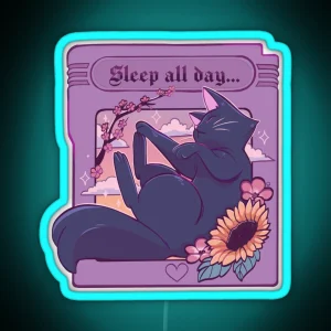 Sleep All Day RGB Neon Sign