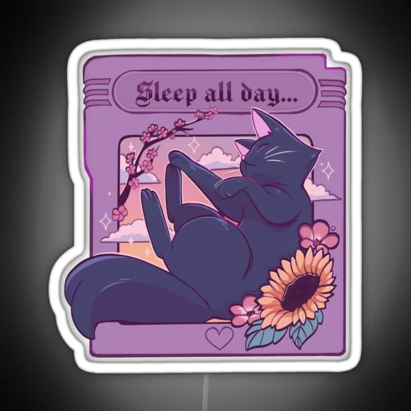 Sleep All Day RGB Neon Sign