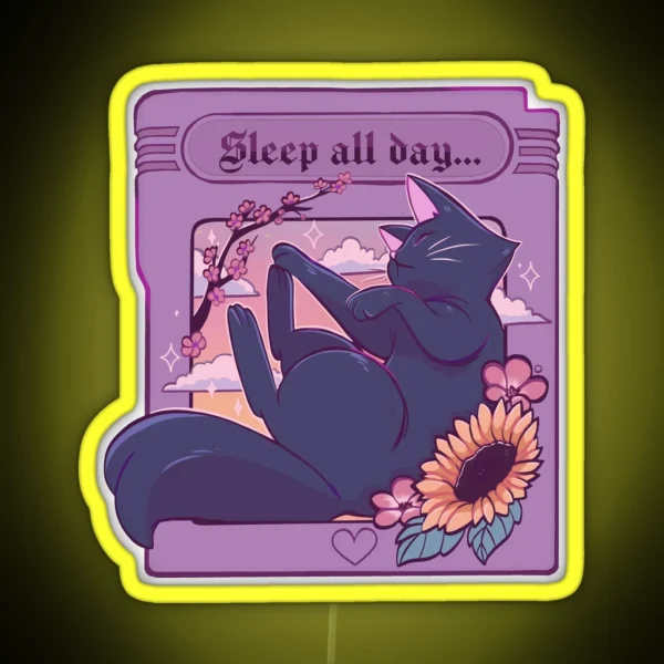 Sleep All Day RGB Neon Sign