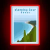 Brighten your home decor with authentic Sleeping Bear Dunes Michigan sign