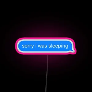 Sleeping Text RGB Neon Sign