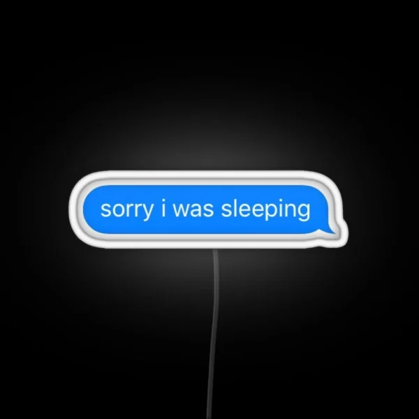 Sleeping Text RGB Neon Sign