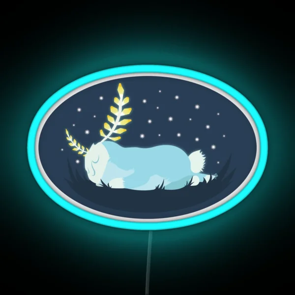 Sleepy Blupee RGB Neon Sign