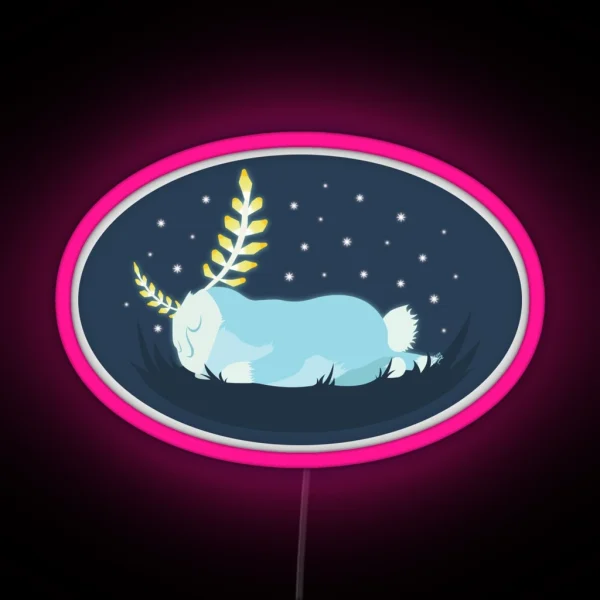 Sleepy Blupee RGB Neon Sign