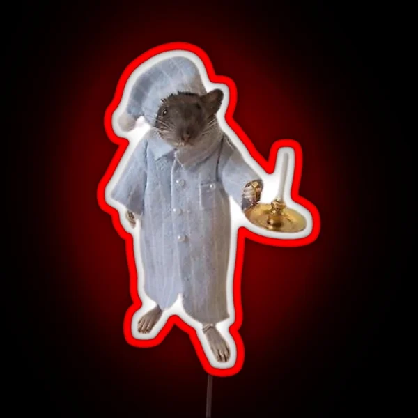 Sleepy Rat RGB Neon Sign