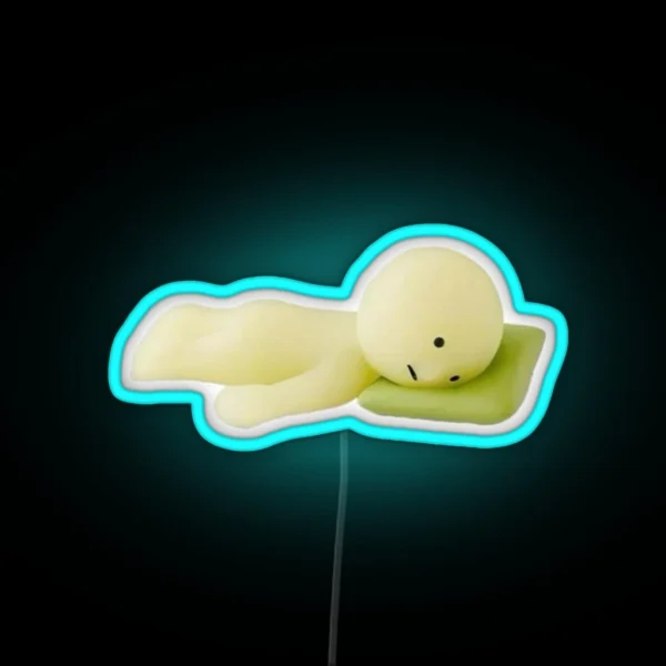 Sleepy Smiski RGB Neon Sign
