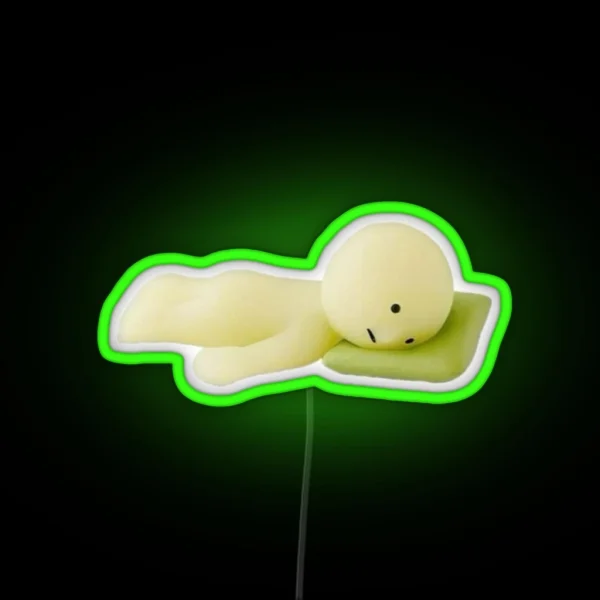 Sleepy Smiski RGB Neon Sign