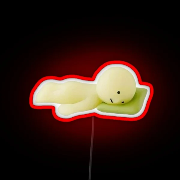 Sleepy Smiski RGB Neon Sign