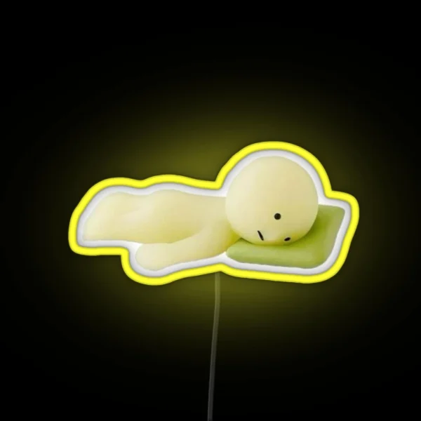 Sleepy Smiski RGB Neon Sign