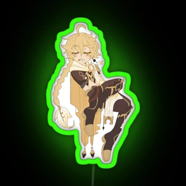 Sleepy Traveller Aether RGB Neon Sign