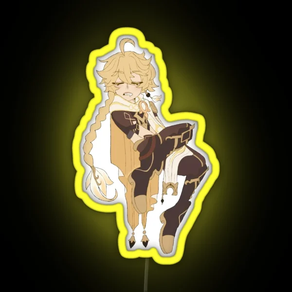 Sleepy Traveller Aether RGB Neon Sign