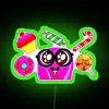 Neon Slick Slime Sam Art Decorative Lighted Wall Sign Display