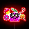 Glowing Neon Sign for Slick Slime Sam's Bright and Bold Room