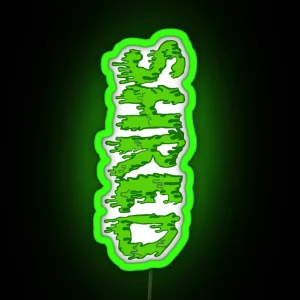 Slime Dripping Shred RGB Neon Sign