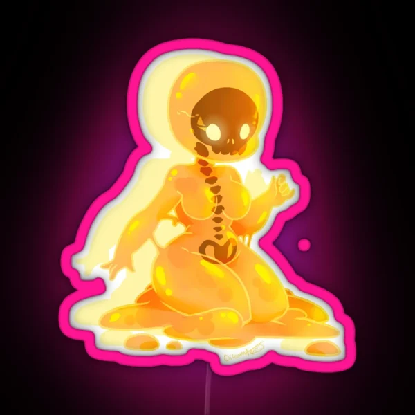 Slime Monster Girl RGB Neon Sign