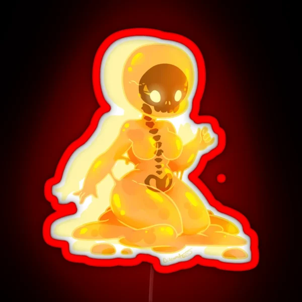 Slime Monster Girl RGB Neon Sign