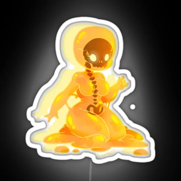Slime Monster Girl RGB Neon Sign