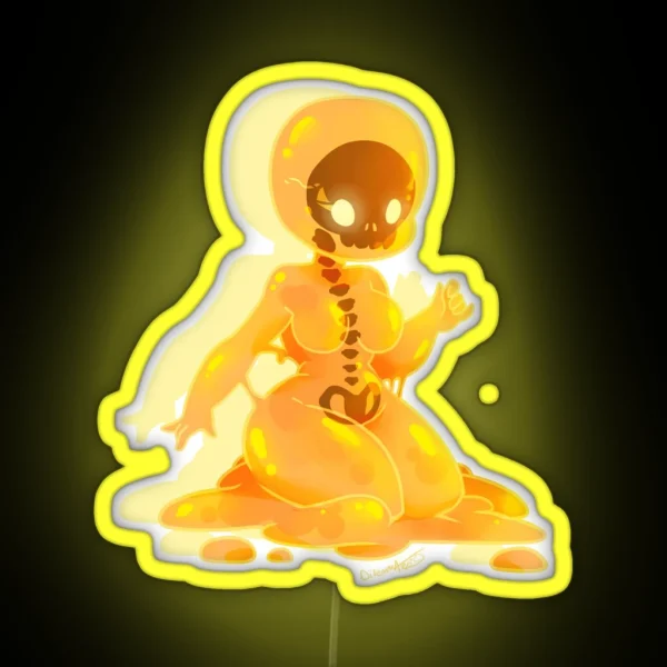 Slime Monster Girl RGB Neon Sign
