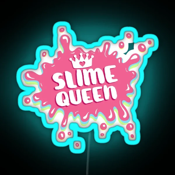 Slime Queen Splatter RGB Neon Sign