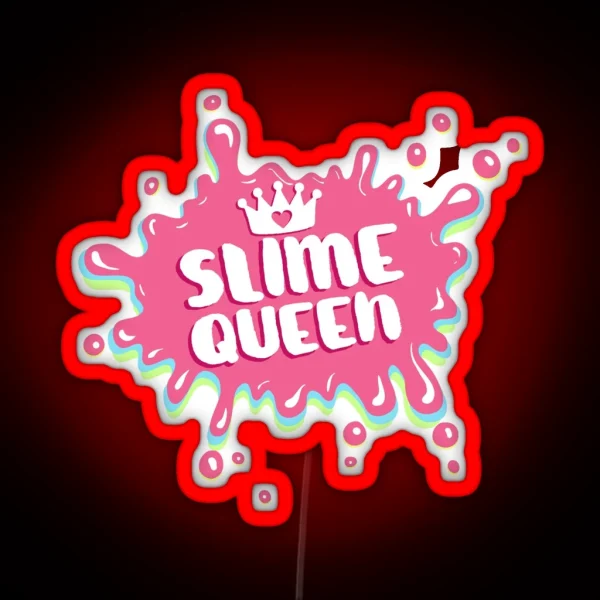 Slime Queen Splatter RGB Neon Sign
