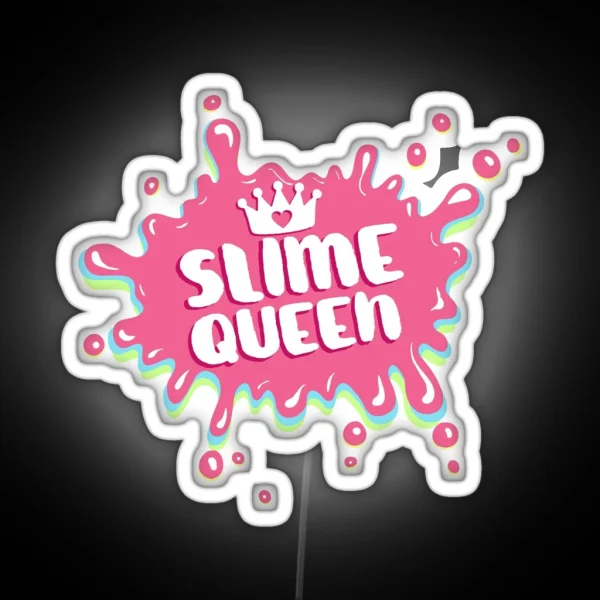 Slime Queen Splatter RGB Neon Sign