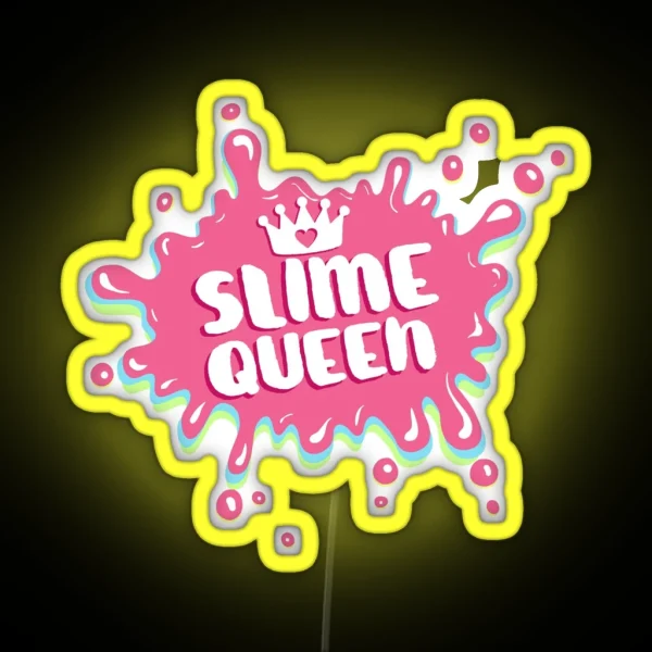 Slime Queen Splatter RGB Neon Sign