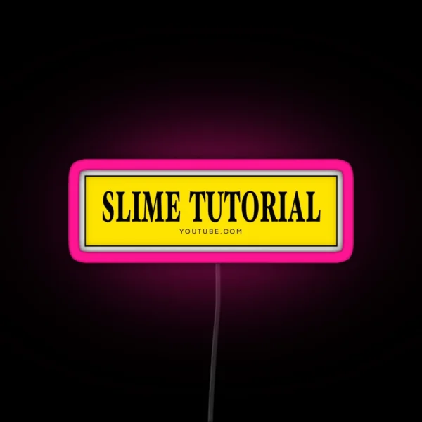 Slime Tutorial Logo RGB Neon Sign