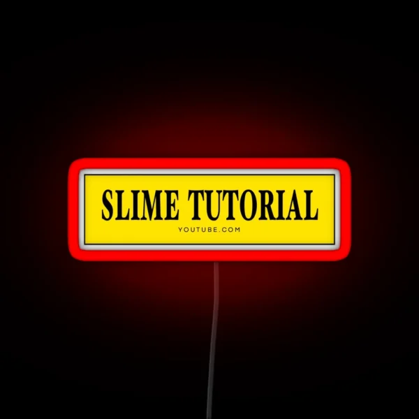 Slime Tutorial Logo RGB Neon Sign