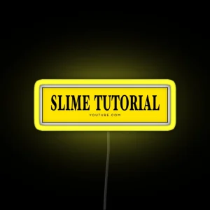 Slime Tutorial Logo RGB Neon Sign