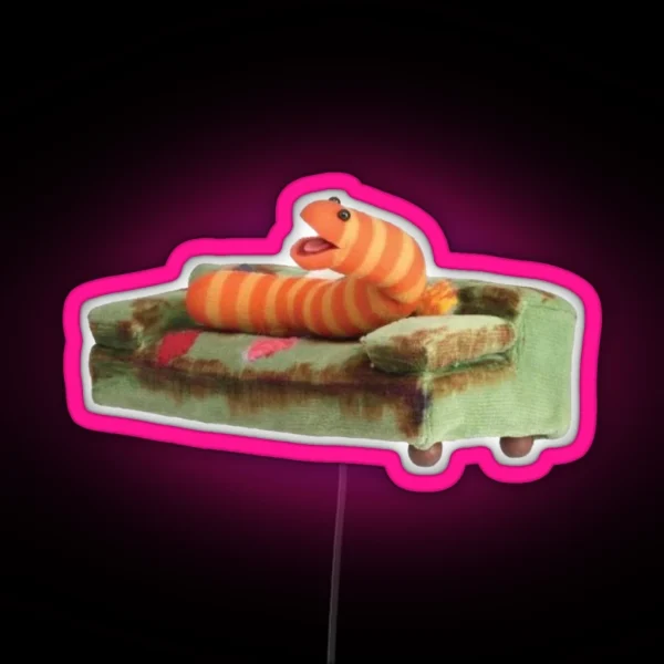 Slimey Worm RGB Neon Sign