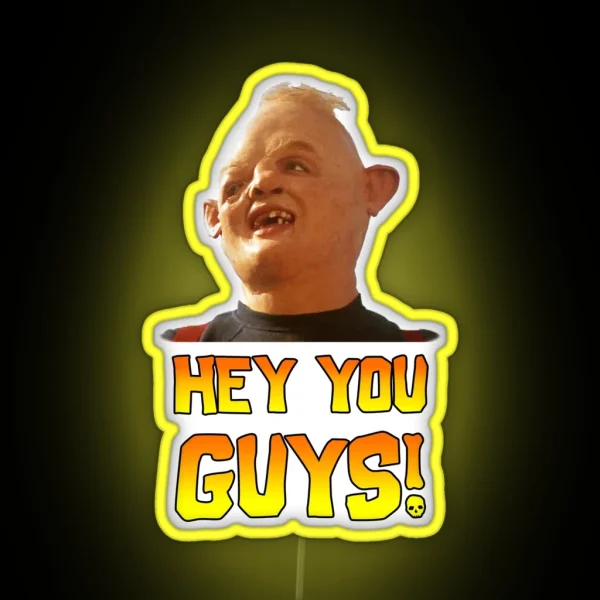 SLOTH HEY YOU GUYS RGB Neon Sign
