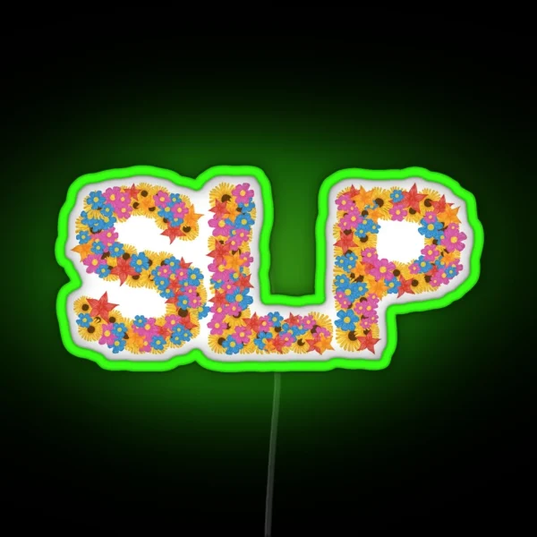 SLP L Flowers RGB Neon Sign