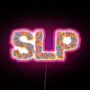 RGB LED Canvas Sign with Customizable Colorful Floral Art Display