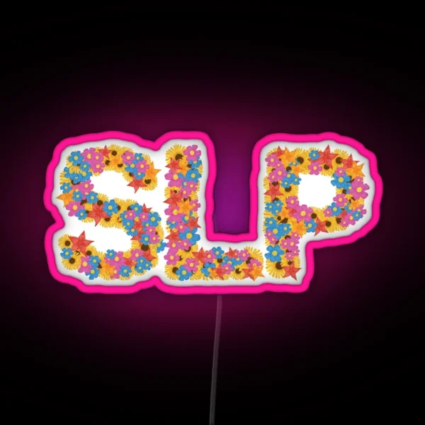 SLP L Flowers RGB Neon Sign