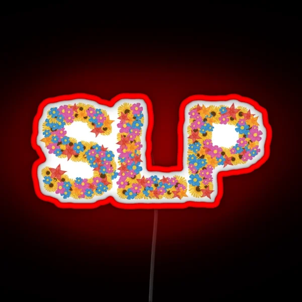 SLP L Flowers RGB Neon Sign
