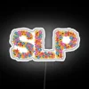 Colorful, Vibrant Speech-Language Pathology Flower Bouquet RGB Neon Sign Decoration