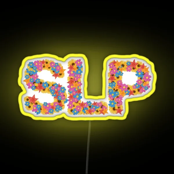 SLP L Flowers RGB Neon Sign