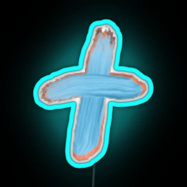 Small Cross RGB Neon Sign