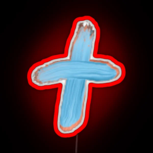 Small Cross RGB Neon Sign