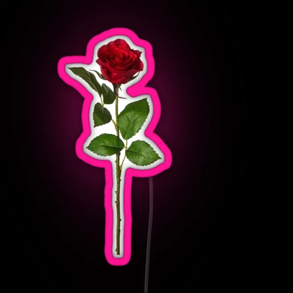 Small Rose RGB Neon Sign