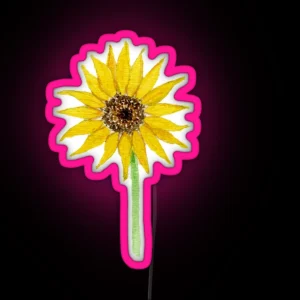 Small Sunflower RGB Neon Sign