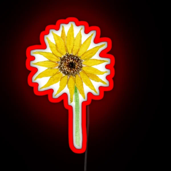 Small Sunflower RGB Neon Sign