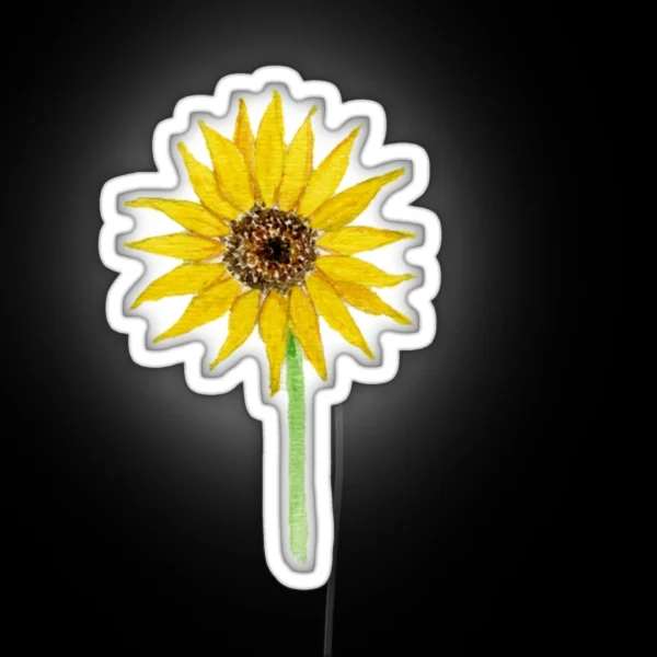Small Sunflower RGB Neon Sign