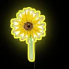 Colorful small sunflower LED display screen with vibrant colorful lighting accents
