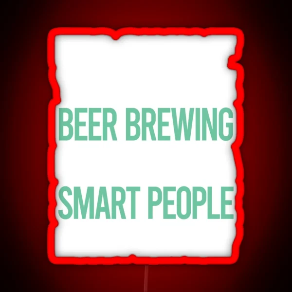 Smart People Hobby Beer Brewing RGB Neon Sign