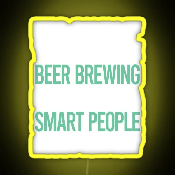 Smart People Hobby Beer Brewing RGB Neon Sign