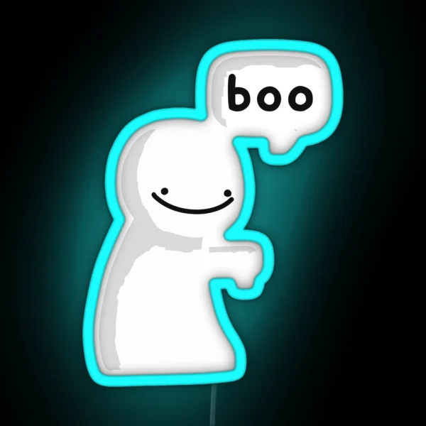 Smile Boo Blob RGB Neon Sign